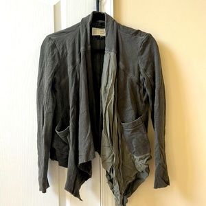 Anthropologie olive green jacket/cardigan